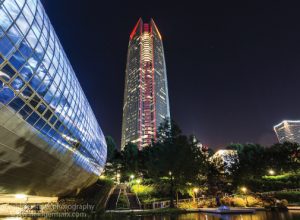 Oklahoma City downtown at night