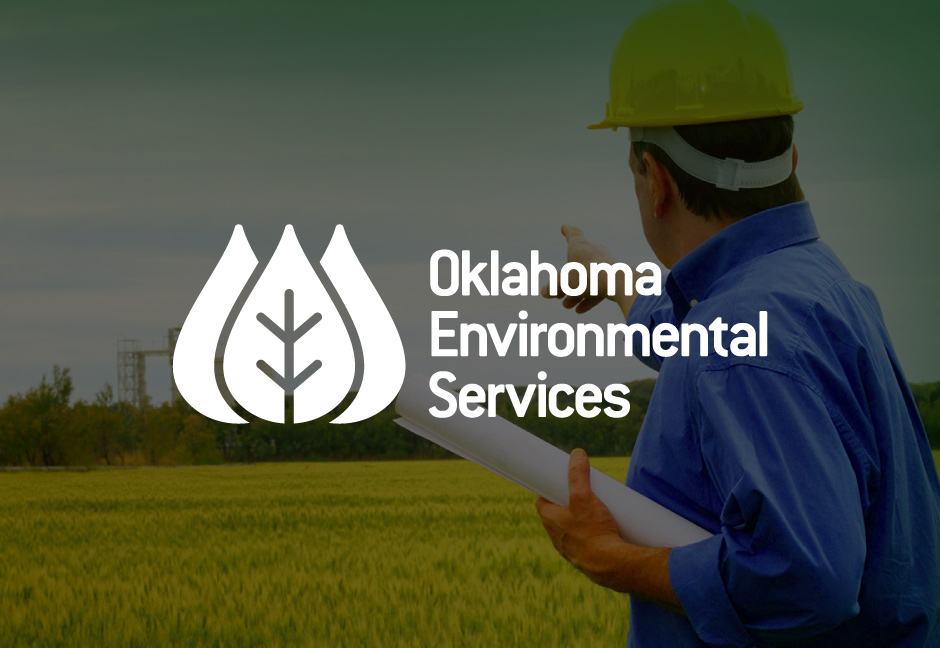 Oklahoma Environmental Services Logo over decorative background