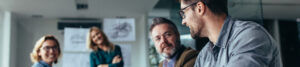 Group of people meeting to create a start-up company
