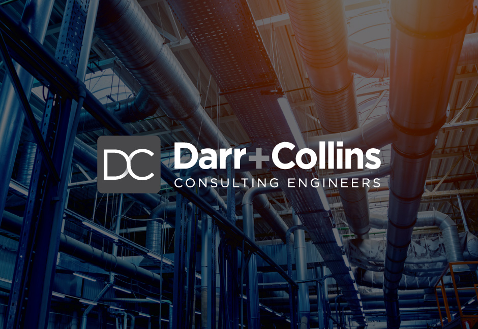 Darr + Collins Logo over decorative background
