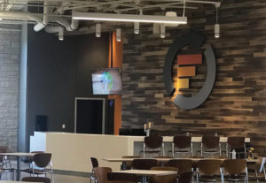 Faith Student Ministries Logo signage in new dedicated space