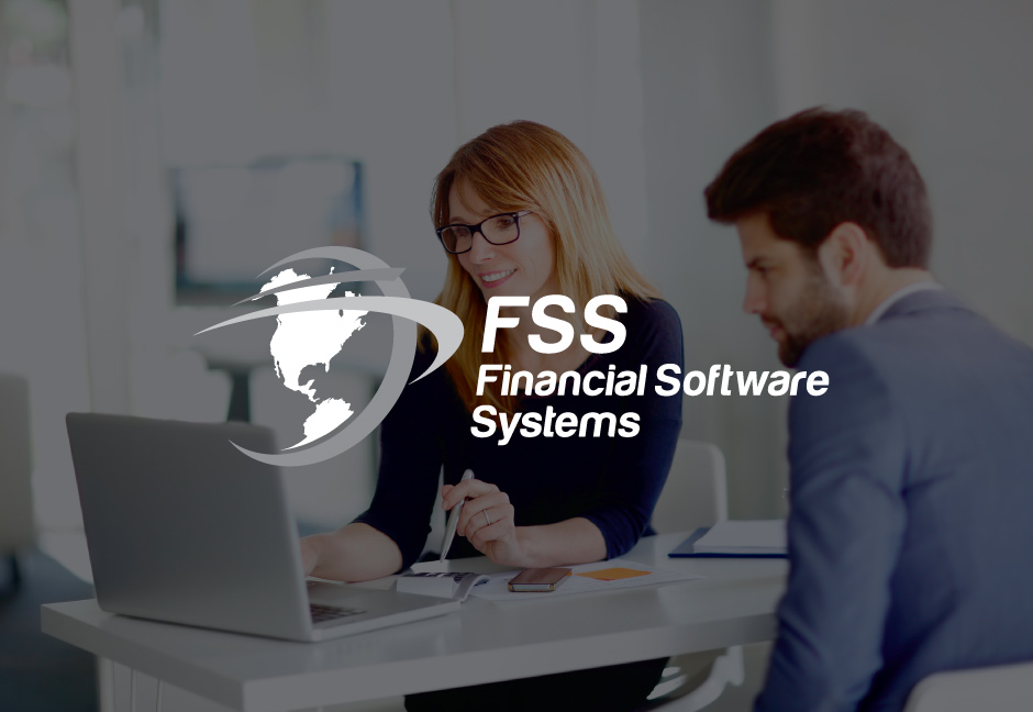 Financial Software Systems Logo on decorative background