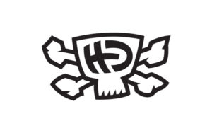 HD Hester Designs mad skull logo design