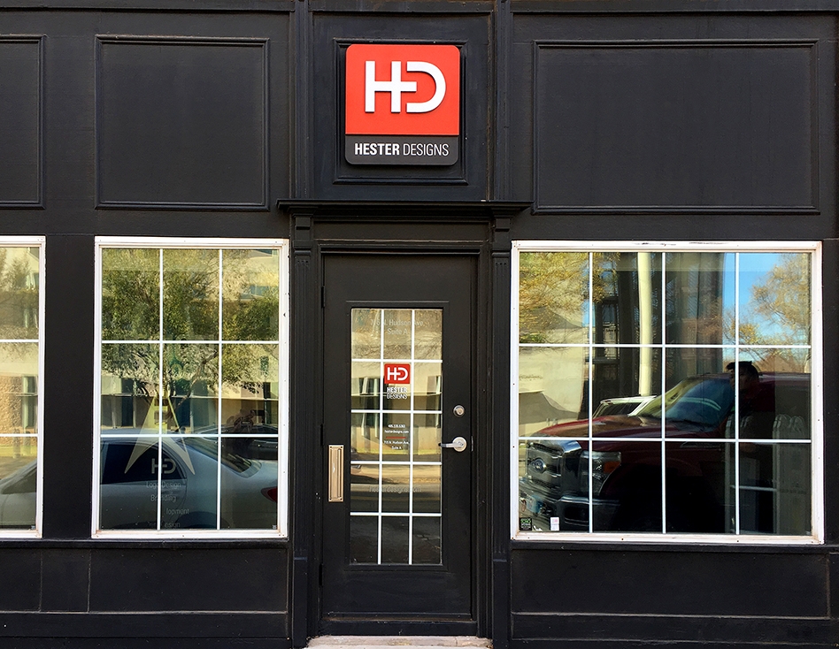 Hester Designs beautiful office front