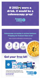 Hester Designs creative Postcard design for Happy Colon Foods