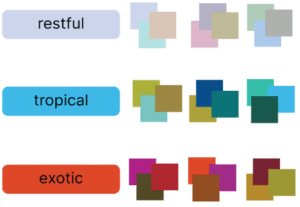 combinations of color and moods