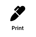 print icon of ink pen