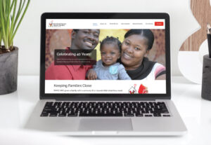 Ronald McDonald House charities of Oklahoma City new website displayed on iMac screen