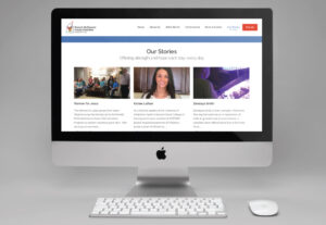 Ronald McDonald House charities of Oklahoma City new website blog displayed on iMac screen