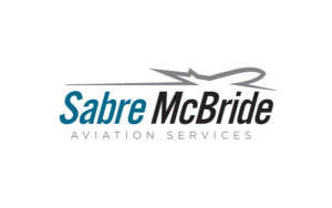 sabre mcbride aviation services logo design