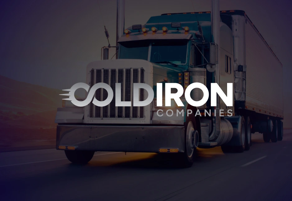 Coldiron Companies logo overlayed over image of semi truck
