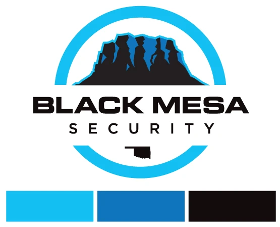 Original Black Mesa logo and corporate color scheme with three main colors.