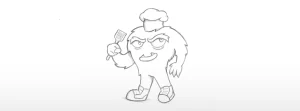 third phase with character drawing
