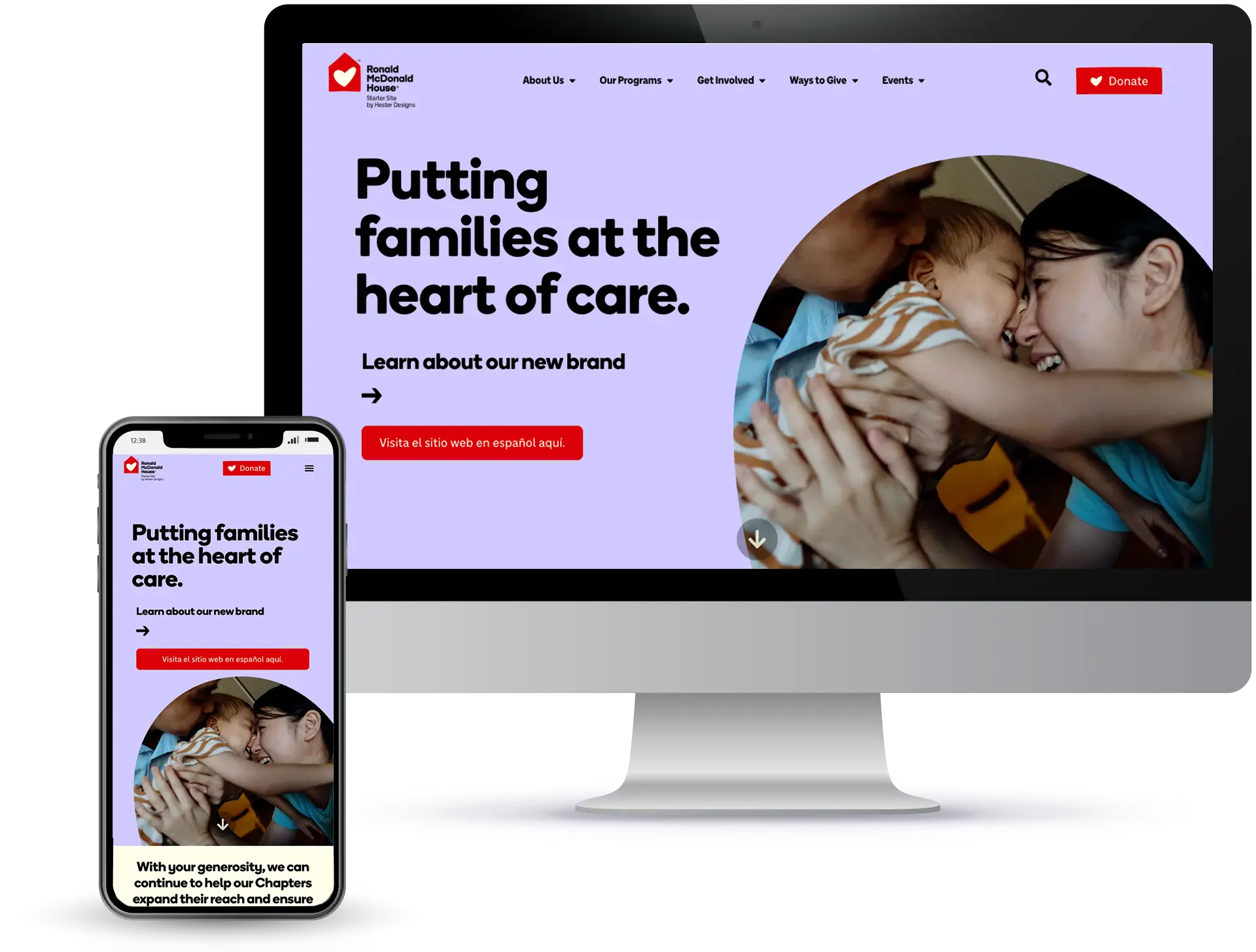 Hester Designs creates RMHC website templates that are accessible.